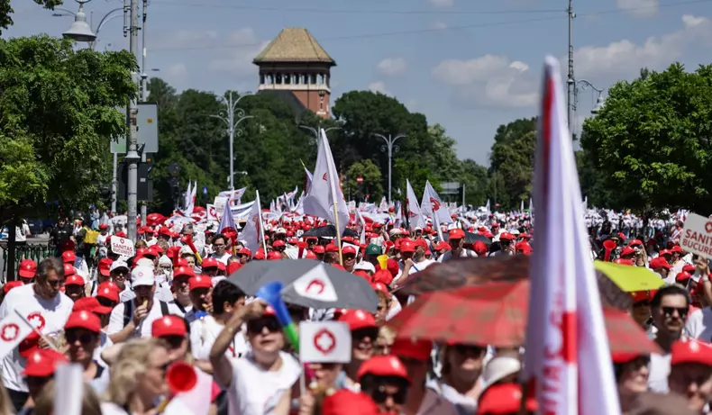 protest piata victoriei angajati sanatate