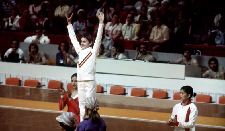 nadia comenci podium 1976 montreal
