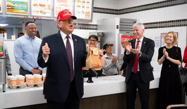 donad trump fas food america