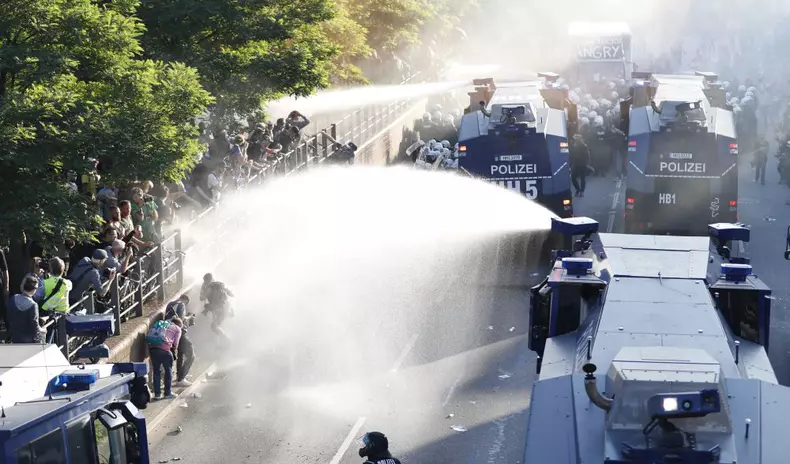 Protest against G20 Summit in Hamburg