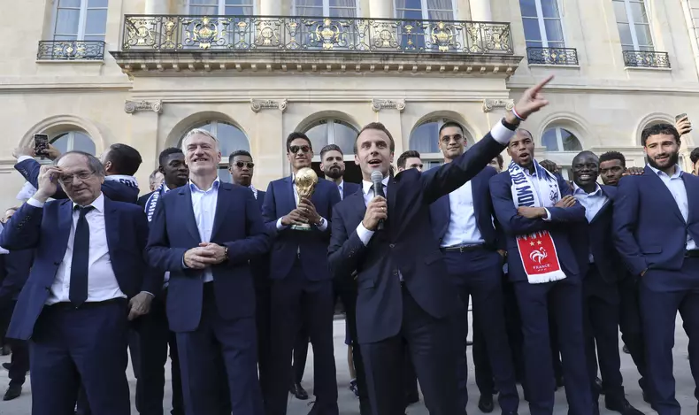 French team back to France after winning FIFA World Cup 2018