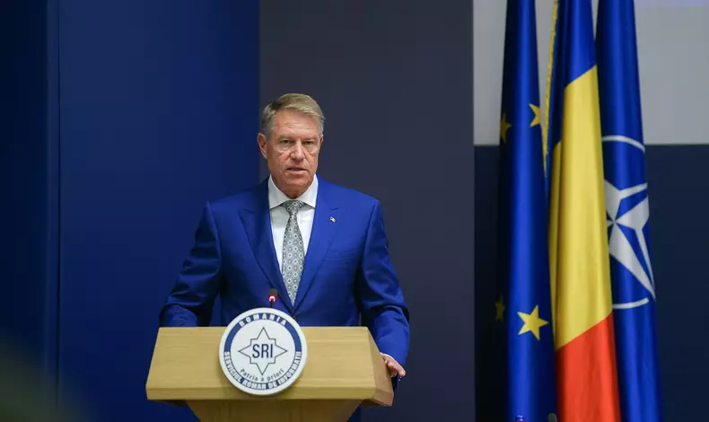 Klaus Iohannis, în sediul SRI. Foto: Administrația Prezidențială