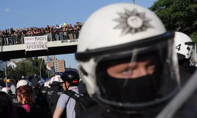 Protest against G20 Summit in Hamburg