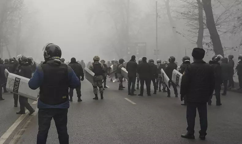 Rally over a hike in energy prices in Kazakhstan