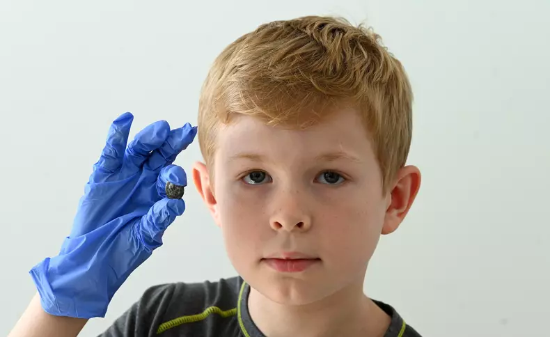 Press conference for the presentation of a Roman coin