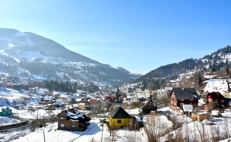 Borsa,Resort,Maramures,County,In,Winter