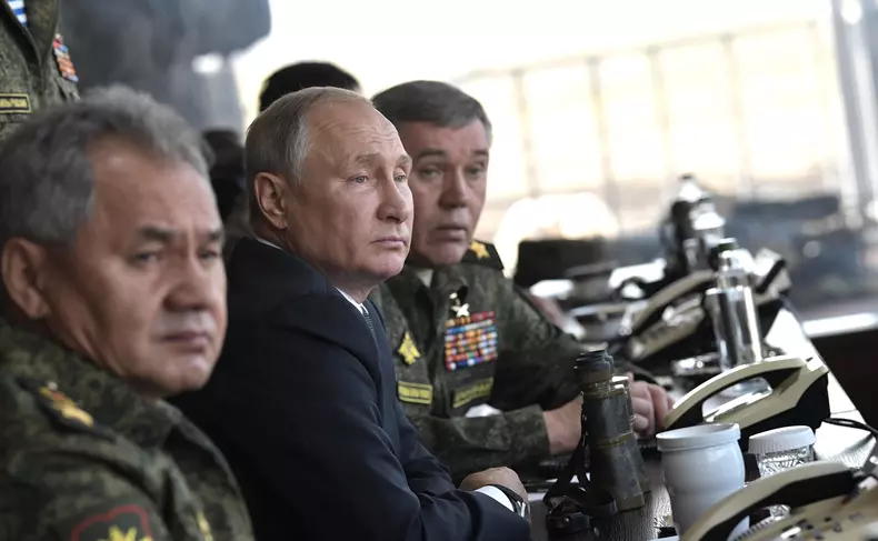 Russia's President Putin at Vostok 2018 military exercises in Transbaikal Territory
