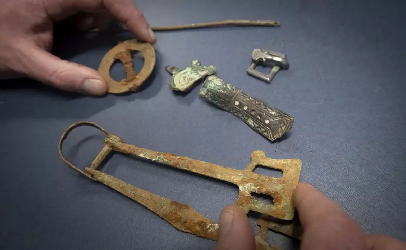 Anglo-Saxon cemetery items