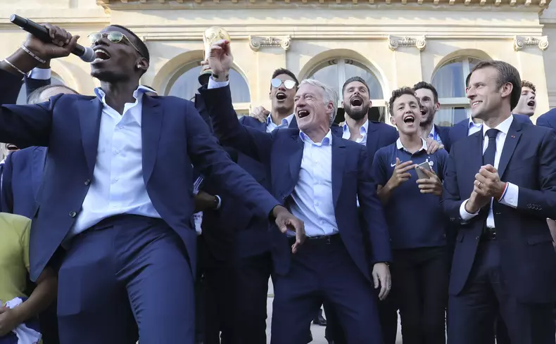 French team back to France after winning FIFA World Cup 2018