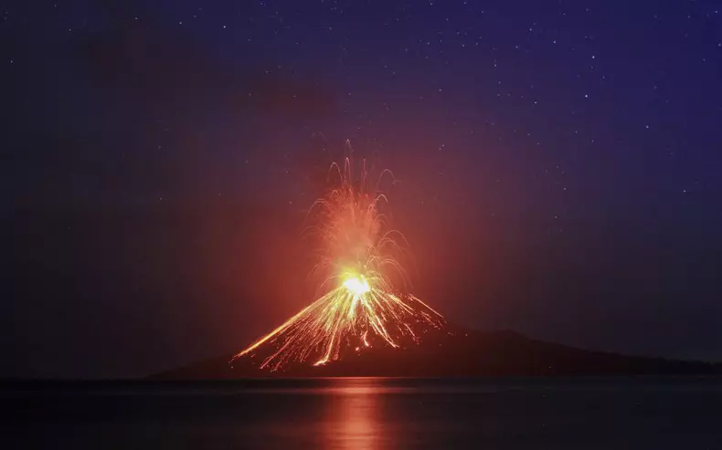 Mount Krakatoa Volcano Eruptions