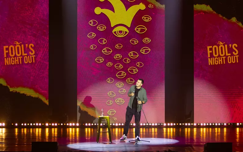 florin serghei stand up comedy sala palatului scandalos fools night out 2025