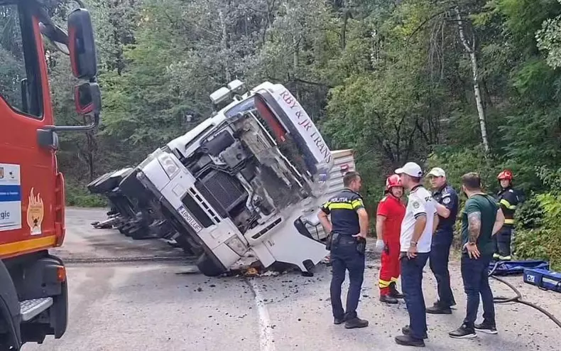 Accident teribil în județul Mehedinți. Foto Radioteleviziunea Severin