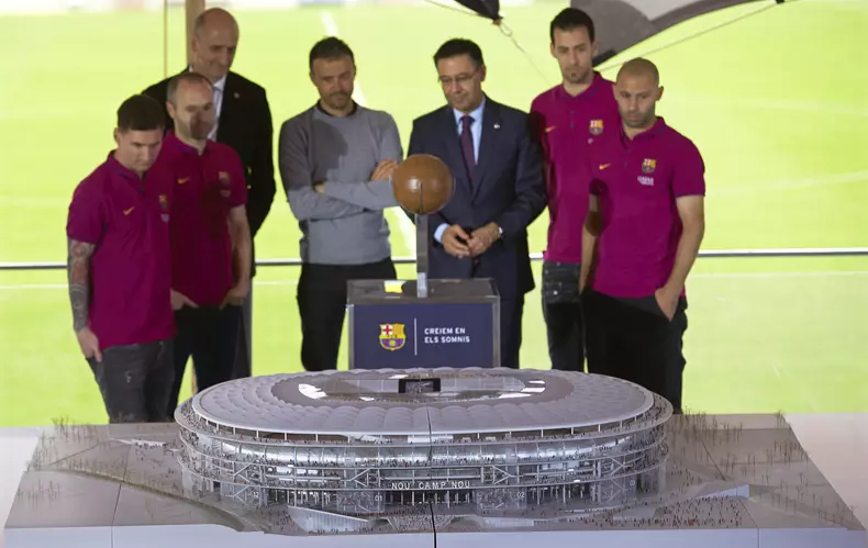 Presentation of new FC Barcelona stadium