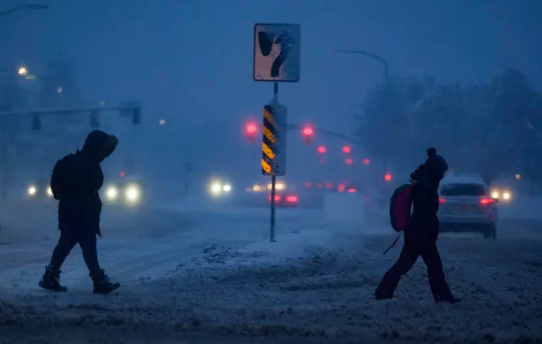 APTOPIX Winter Storm