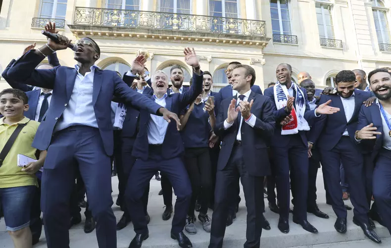 French team back to France after winning FIFA World Cup 2018