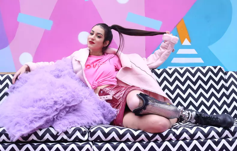 Teen Model Slays In Crystal Prosthetic Leg