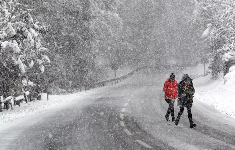 Snowstorms in Navarra