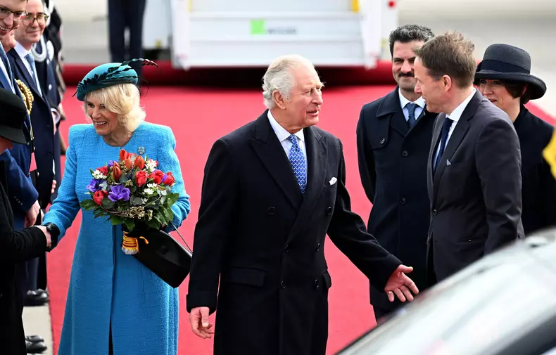 Britain's King Charles III arrives in Berlin