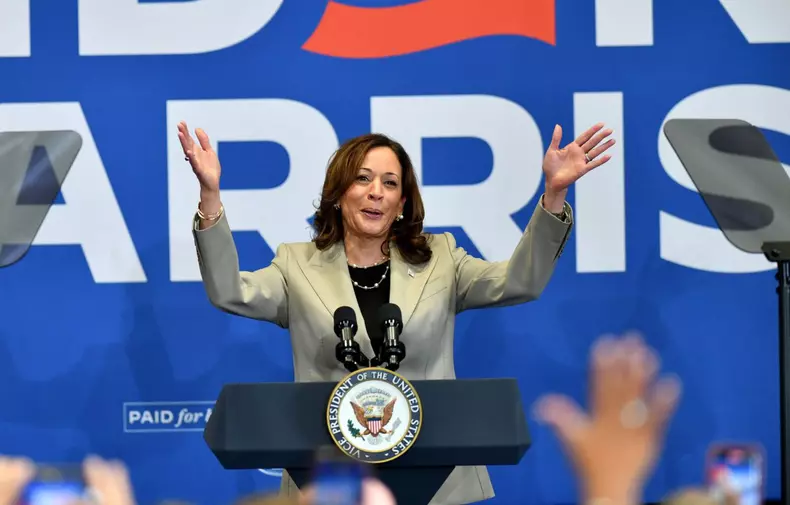U.S. Vice President Kamala Harris holds campaign in North Carolina
