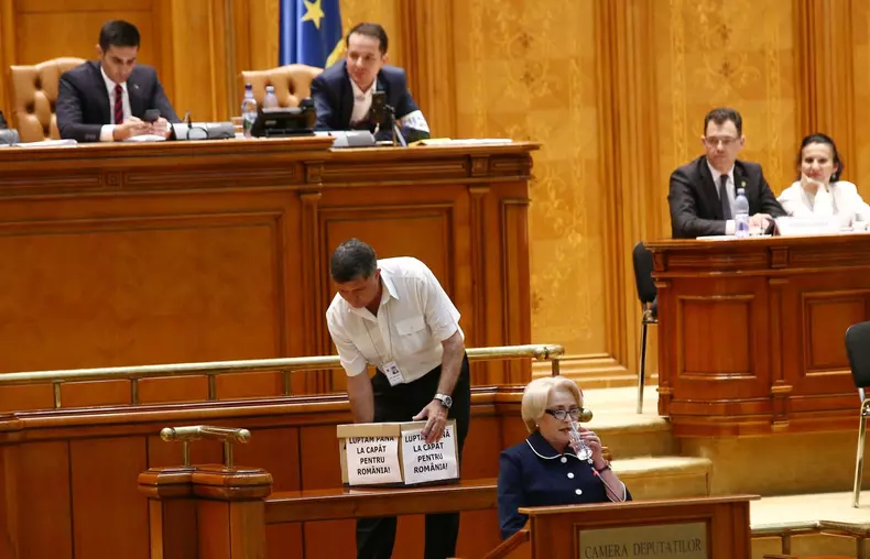 Viorica Dăncilă, discurs în Parlament unde a fost citită moțiunea de cenzură împotriva Guvernului condus de ea