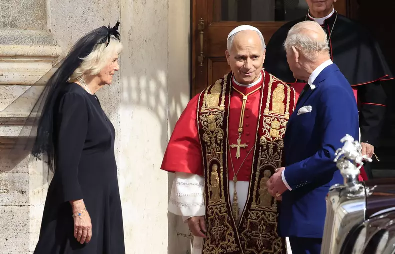 King Charles III and Queen Camilla at the Vatican