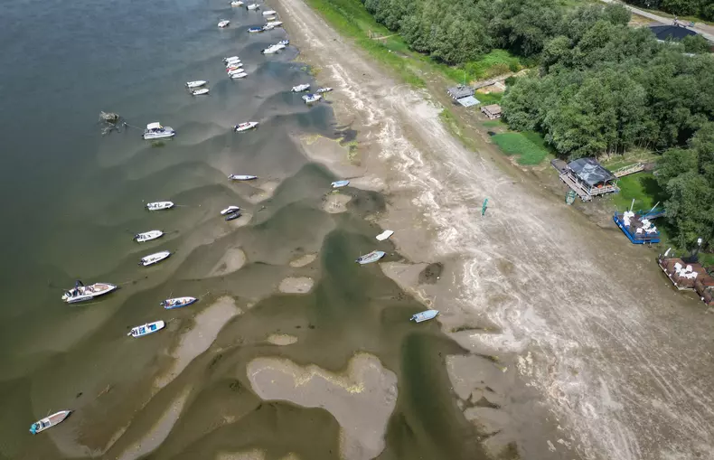 Stranded boats, out-of-work fishermen as Europe's Danube hits record low