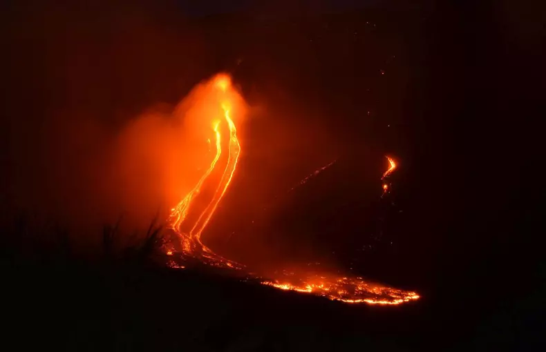 Seismic activities of Etna volcano in Sicily