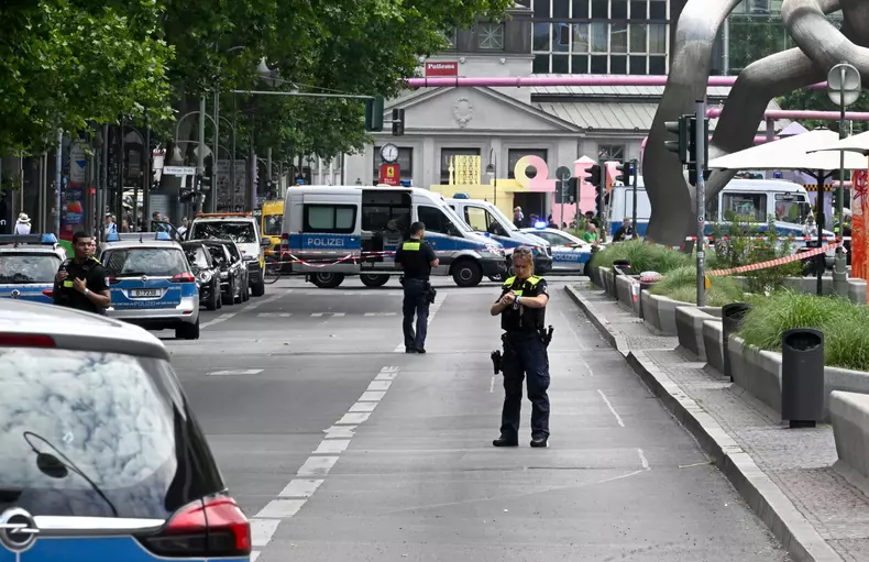 One dead and several injured after a car drives into crowd in Berlin