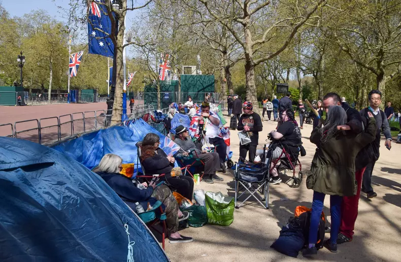 Royal superfans camp out ahead of King Charles III coronation