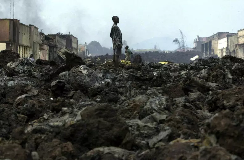 DRC-VOLCANO-EXPLOSION-DESTRUCTION