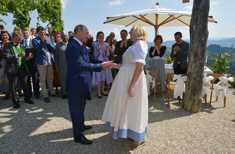 Wedding of Austrian Foreign Minister Kneissl