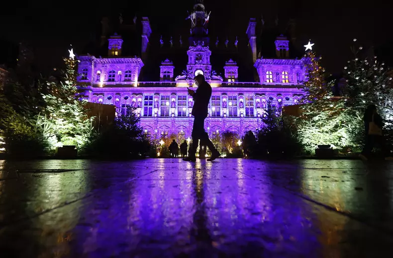 Christmas illuminations in Paris