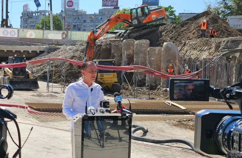 Când se reia circulația mașinilor pe Splaiul Independenței, în zona Piața Unirii. Anunțul Primăriei Sector 4 în pline lucrări la Planșeul Unirii (1)