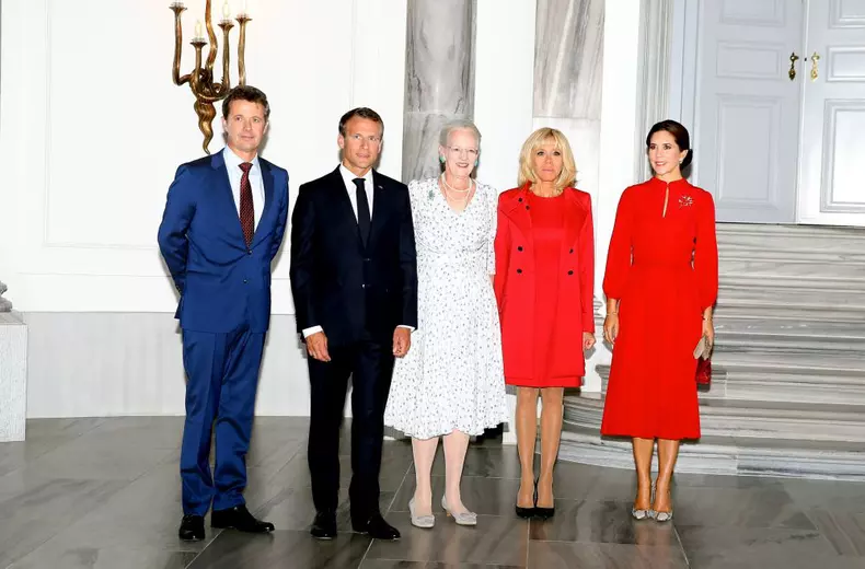 Prințesa Mary a Danemarcei și Brigitte Macron