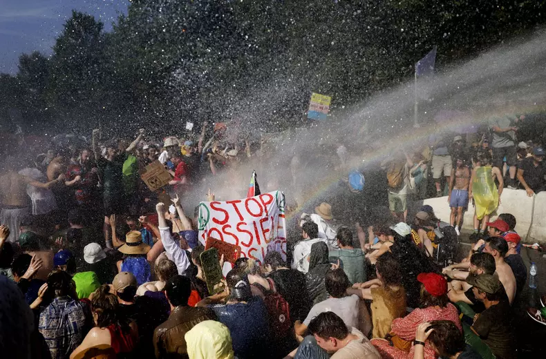 A12 Blockade by Climate Activists, Hague, Netherlands - 09 Sep 2023