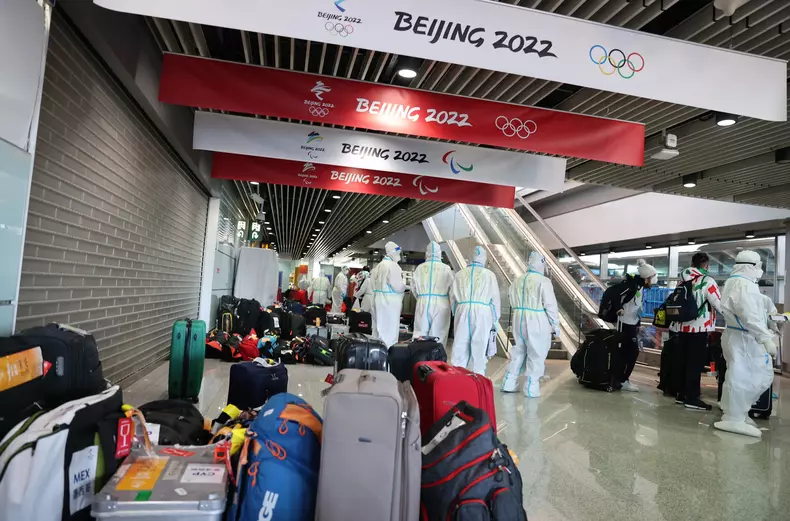 Beijing International Airport ahead of Olympic Winter Games opening