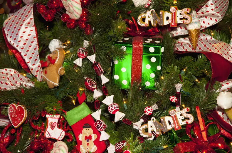 Lavishly Decorated Christmas Tree