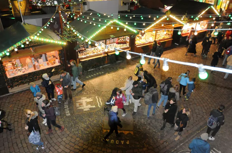 Germany, Freiburg: Christmas market opens