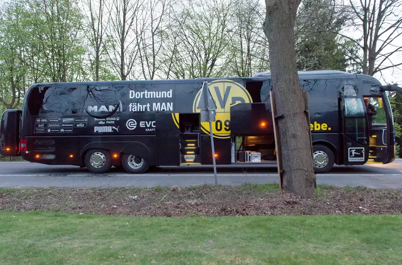 Borussia Dortmund team bus involved in explosion