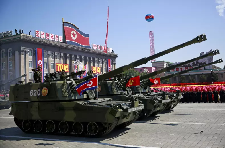 North Korea National Day and 70th anniversary of its Foundation parade