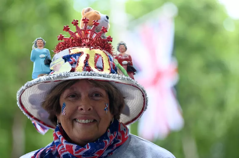 Preparations for Queen Elizabeth II Platinum Jubilee celebrations in London