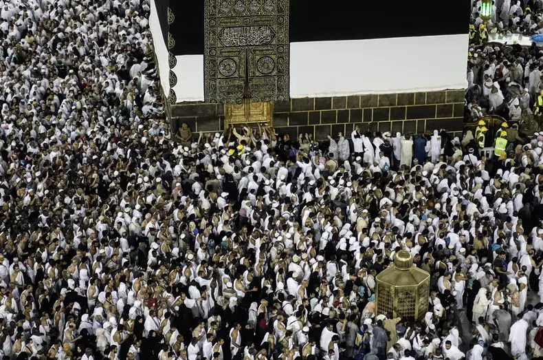 Muslim worshippers during Hajj 2017 in Mecca