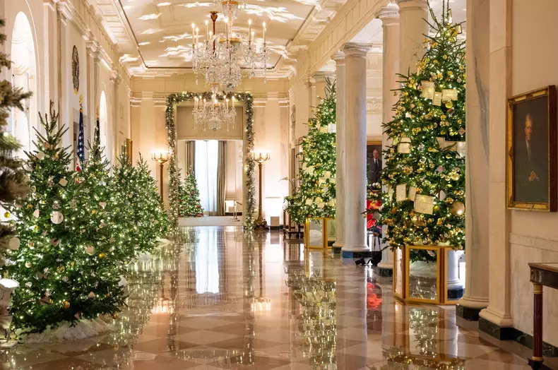 White House Holiday Decorations in Washington, US - 28 Nov 2022