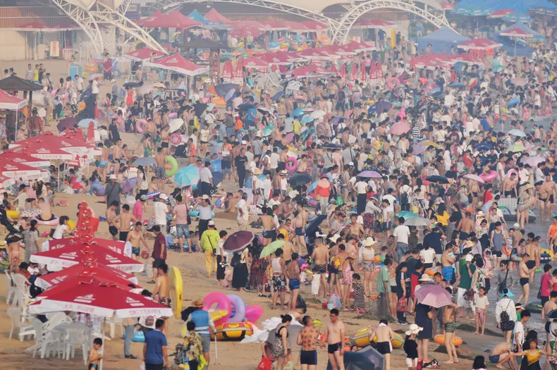 Qingdao Beach In China