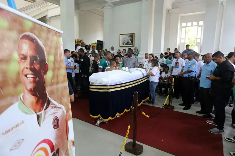 Funeral of Chapecoense player Bruno Rangel