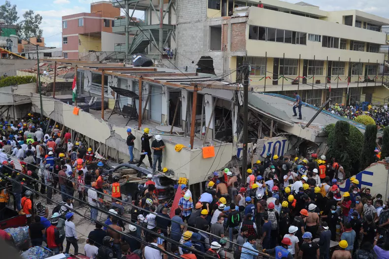 At least 20 children, 2 adults dead at Mexico City school after earthquake