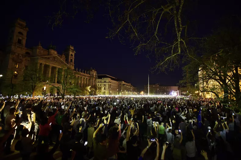proteste în Ungaria