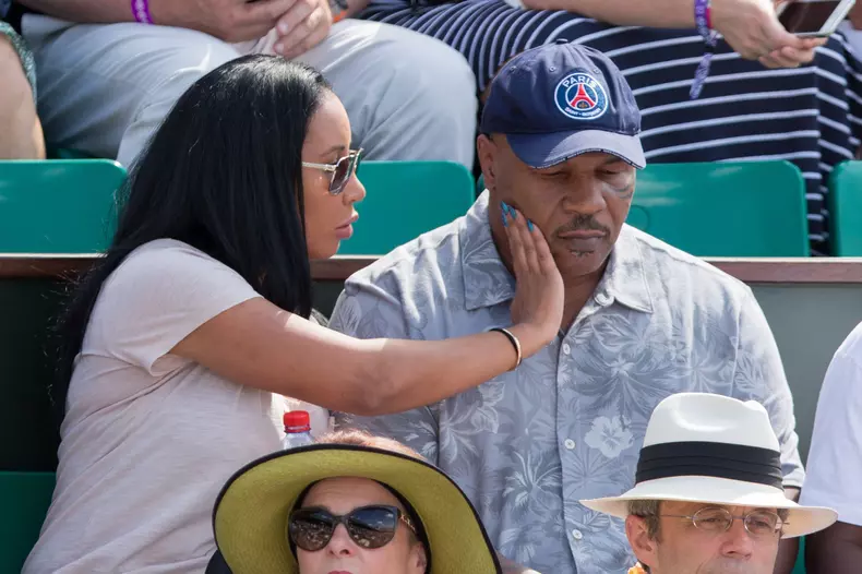 Roland Garros Day 8 - Mike Tyson family in stands - Paris