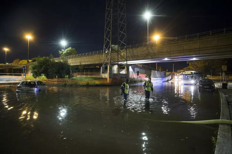 Storm struck Rome