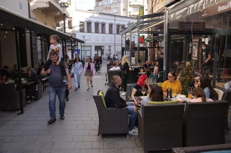 Centrul Vechi in ziua redeschiderii